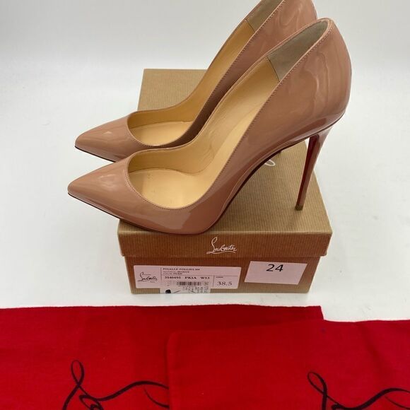 SOLD!!!!    Women’s Christian Louboutin Pigalle Follies size 38.5 made in Italy - Picture 5 of 8